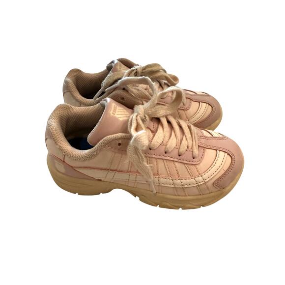 K Swiss Pink Beige Chunky Sneaker Girls Size 12 Lace Fashion Style Tennis Shoe - Picture 5 of 8
